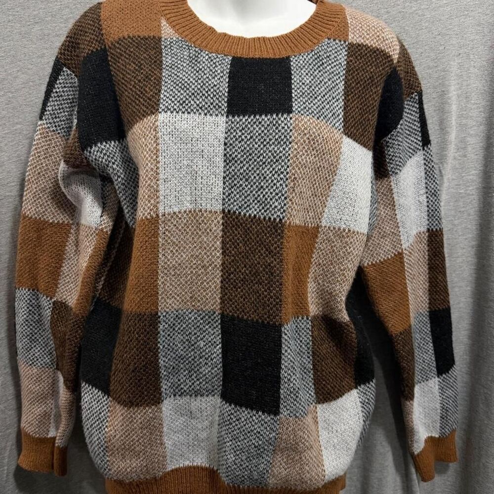 plaid sweater